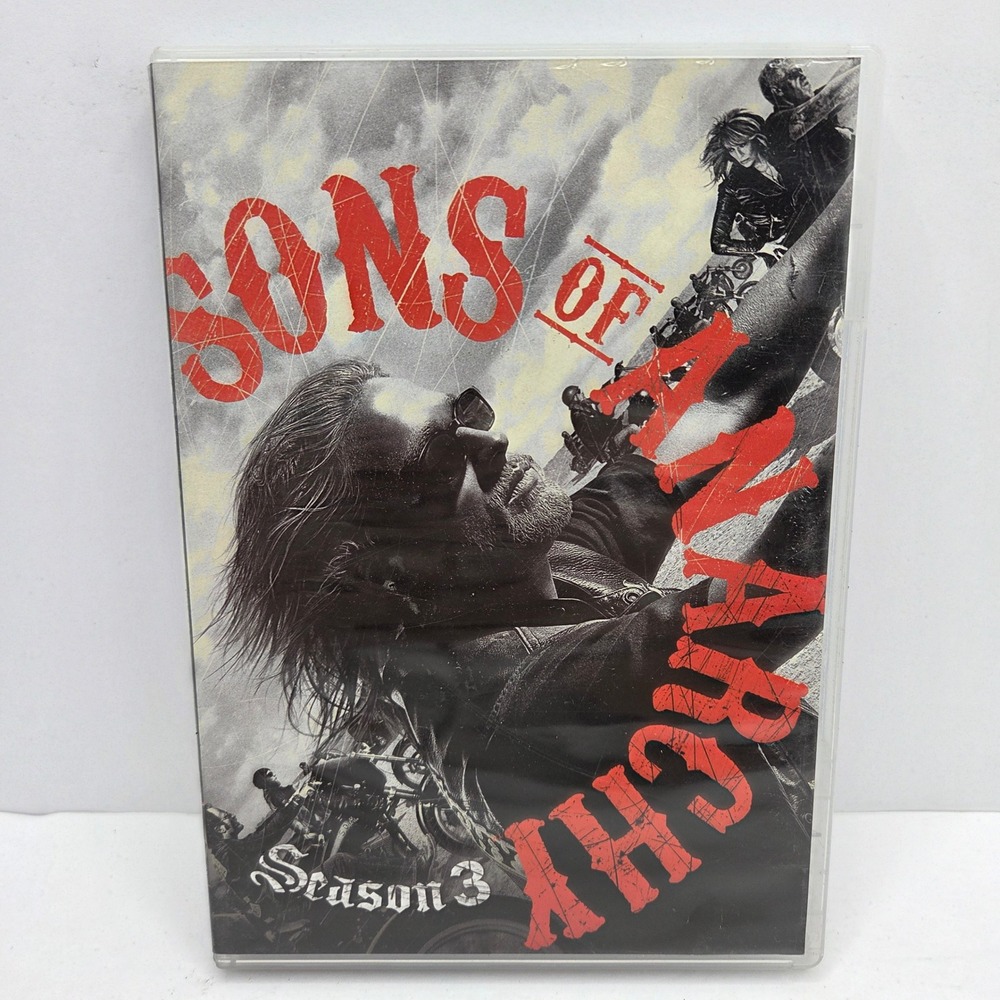 Sons of Anarchy Season 3 DVD 4-Disc Set All 13 Episodes FX Biker Drama Series